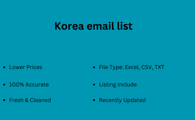 Korea email list