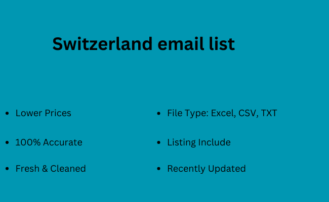 Switzerland email list