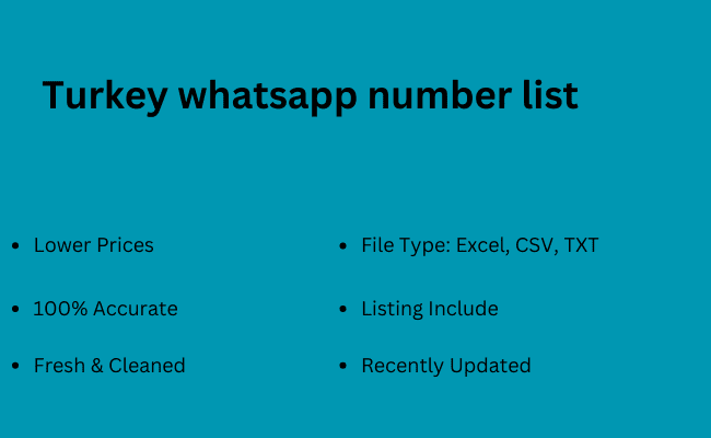 Turkey whatsapp number list