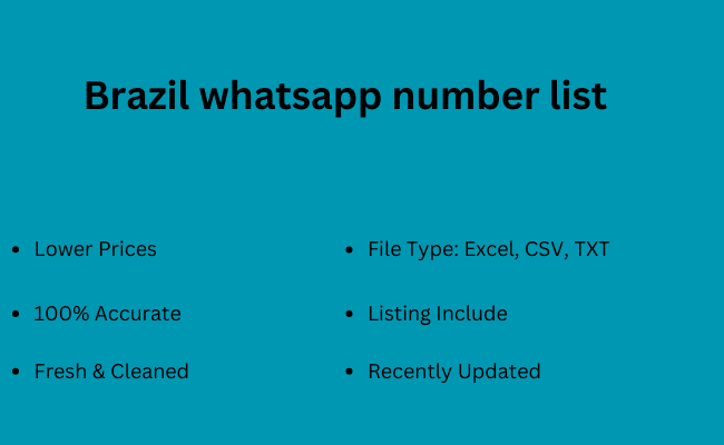 Brazil whatsapp number list