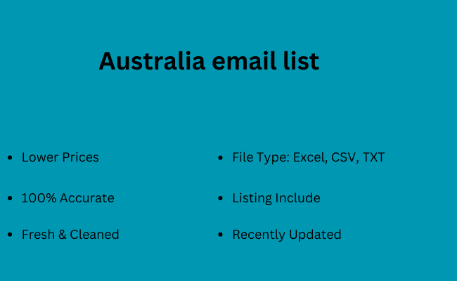 Australia email list