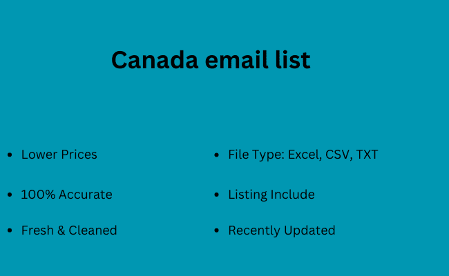 Canada email list