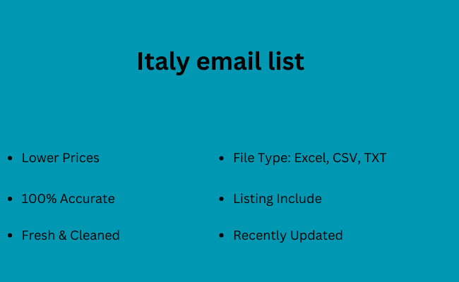 Italy email list