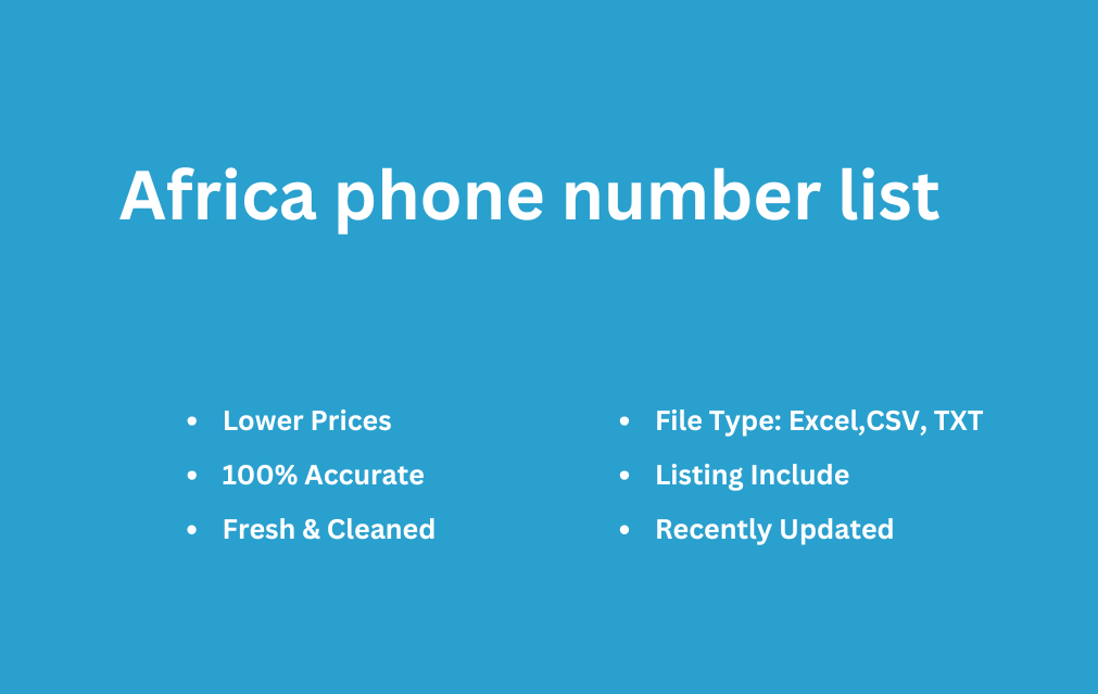 Africa phone number list