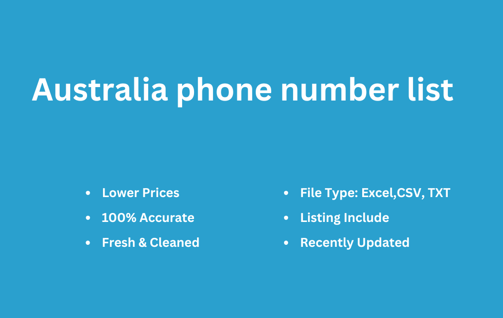 Australia phone number list-min