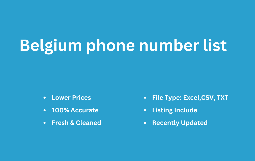 Belgium phone number list-min