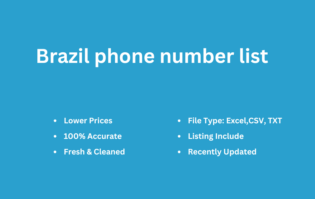 Brazil phone number list-min