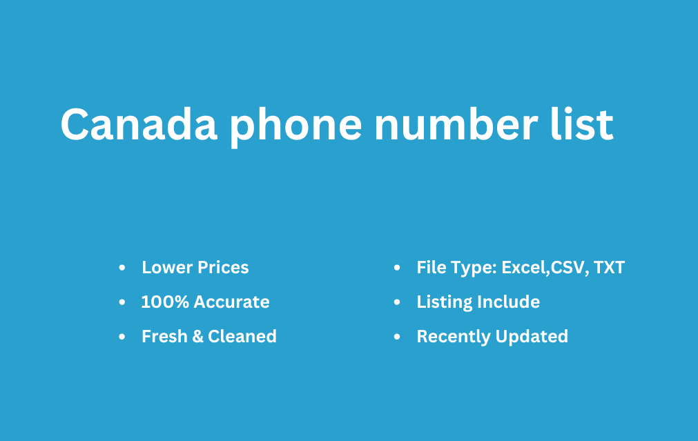 Canada phone number list-min