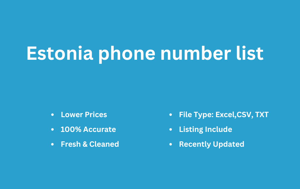 Estonia phone number list