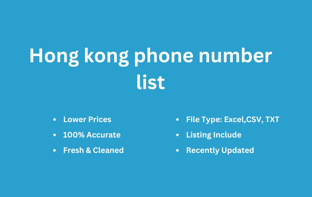 Hong Kong phone number list