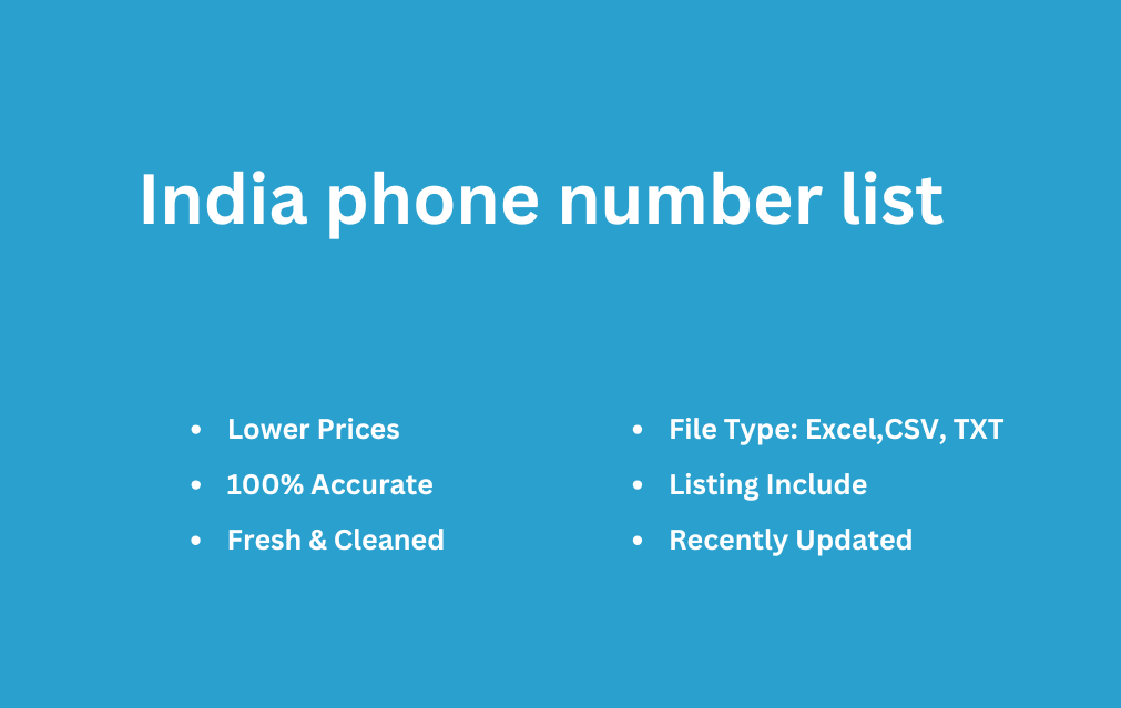 India phone number list