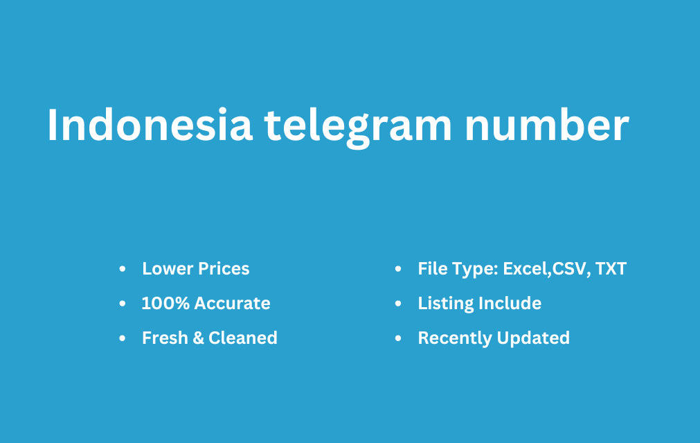 Indonesia telegram number