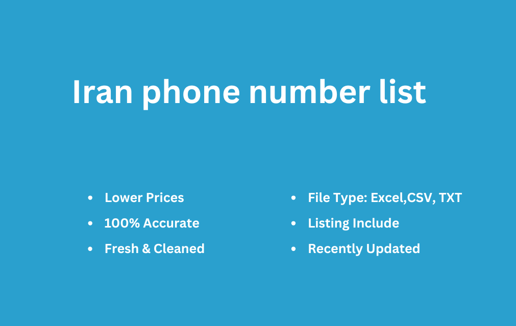 Iran phone number list