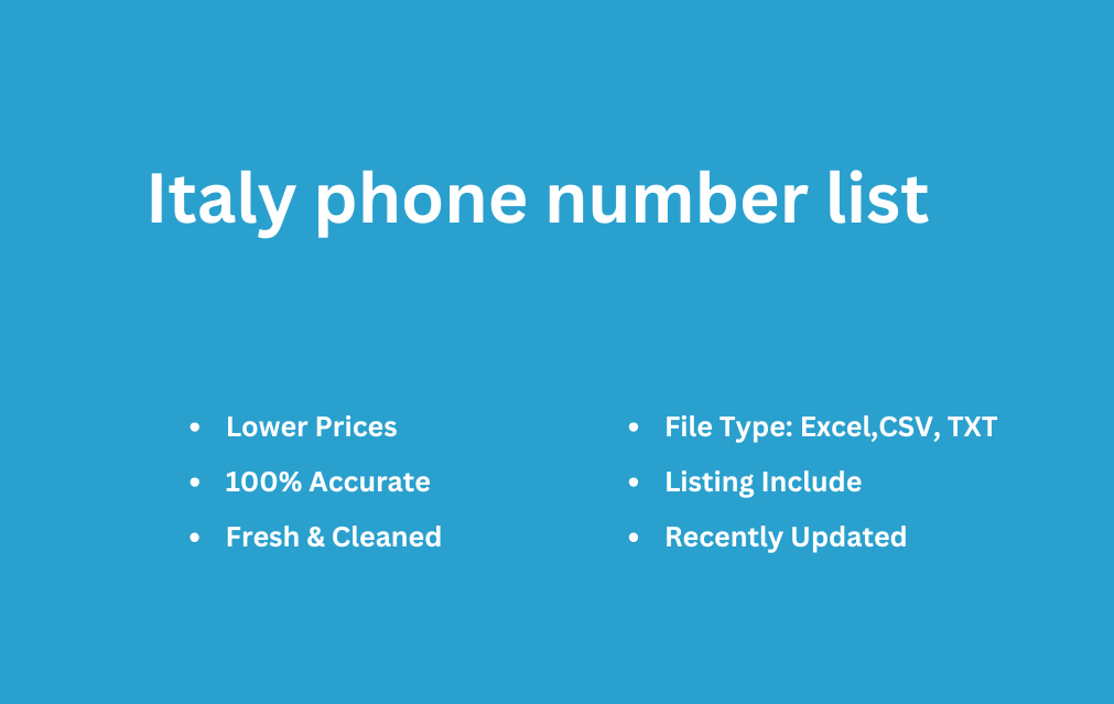 Italy phone number list