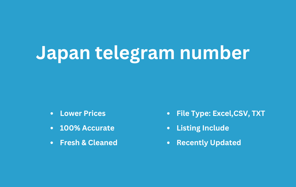 Japan telegram number