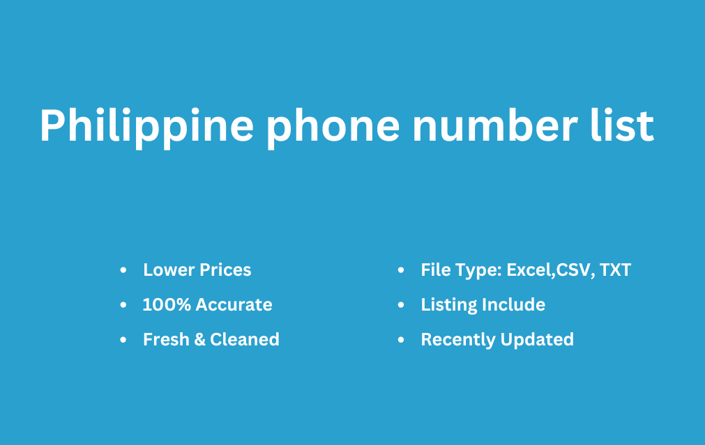 Philippine phone number list