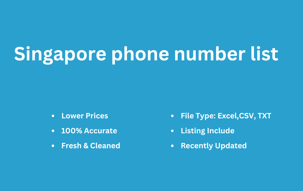 Singapore phone number list