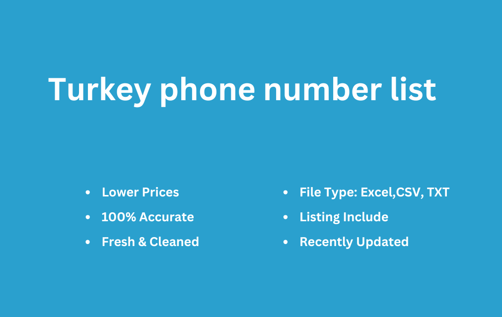 Turkey phone number list